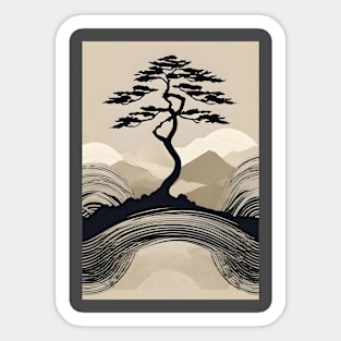 Lone Tree Mountains Sticker